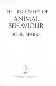 Tapa de The discovery of animal behaviour