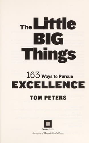 Tapa de The little big things