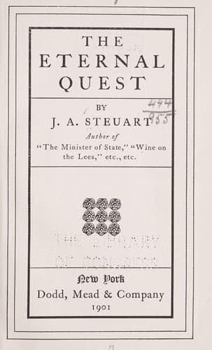 Tapa de The eternal quest