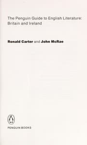 Tapa de Penguin guide to English literature