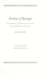 Tapa de Versions of baroque