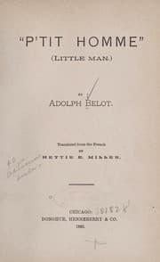 Tapa de "P'tit homme." (Little Man)