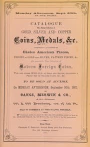 Tapa de Catalogue of a private collection of gold, silver and copper ...
