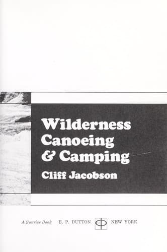 Tapa de Wilderness canoeing & camping
