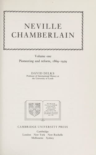 Tapa de Neville Chamberlain