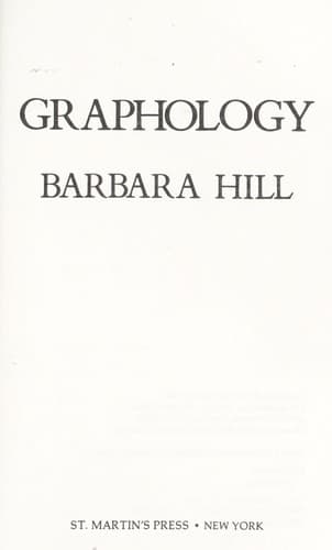 Tapa de Graphology