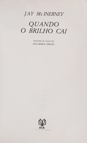 Tapa de Quando o brilho cai