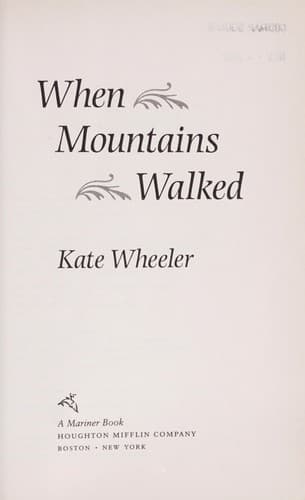 Tapa de When mountains walked
