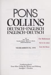 Tapa de Collins German-English, English-German dictionary
