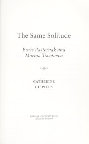 Tapa de The same solitude