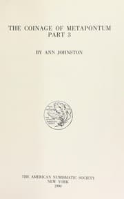 Tapa de The coinage of Metapontum