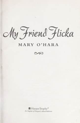 Tapa de My friend Flicka