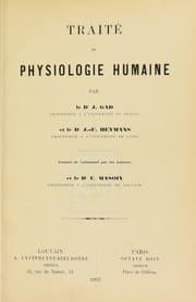 Tapa de Trait©♭ de physiologie humaine