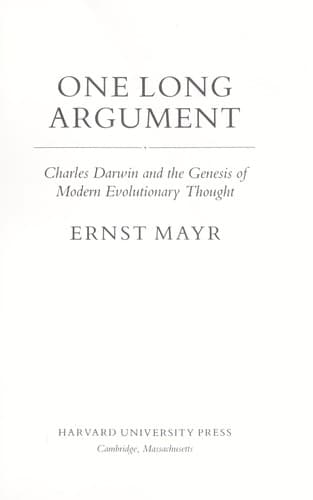 Tapa de One long argument