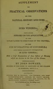 Tapa de Supplement to Practical observations on the natural history and cure of lues venerea