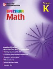 Tapa de Spectrum Math, Grade K