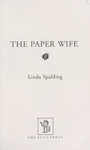 Tapa de The paper wife