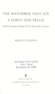 Tapa de The matchbox that ate a forty-ton truck