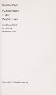 Tapa de Willkommen in der Wirklichkeit