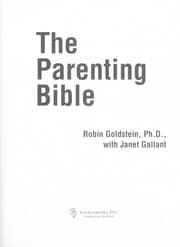 Tapa de The parenting bible / by Robin Goldstein ; with Janet Gallant