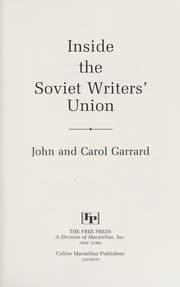 Tapa de Inside the Soviet Writers' Union