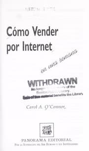 Tapa de Como Vender Por Internet En Una Semana