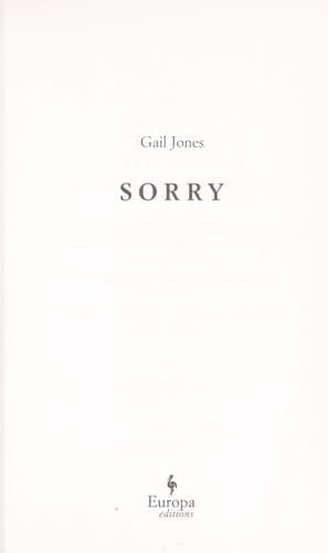 Tapa de Sorry