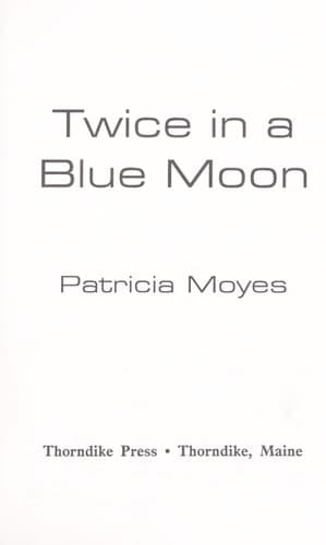 Tapa de Twice in a blue moon