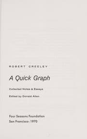 Tapa de Quick Graph Collected Notes and Essays
