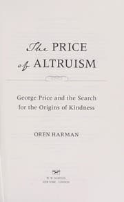 Tapa de The price of altruism