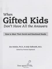 Tapa de When gifted kids don't have all the answers