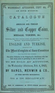 Tapa de Catalogue of American and foreign silver and copper coins ...
