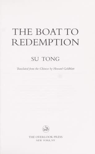 Tapa de The boat to redemption