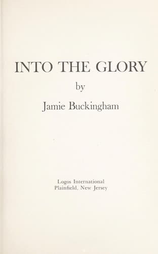Tapa de Into the glory
