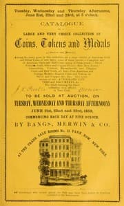 Tapa de Catalogue of a large and very choice collection of coins, tokens and medals ...