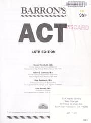 Tapa de Barron's ACT