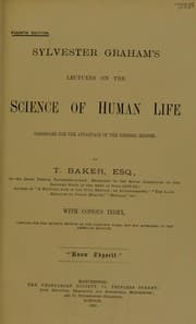 Tapa de Sylvester Graham's lectures on the science of human life