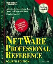 Tapa de Netware Professional Reference/Book and Cd (Professional)