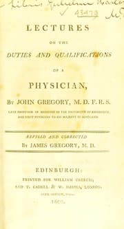 Tapa de Lectures on the duties and qualifications of a physician