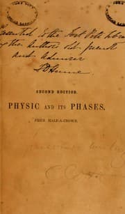Tapa de Physic and its phases, or, The rule of right and the reign of wrong