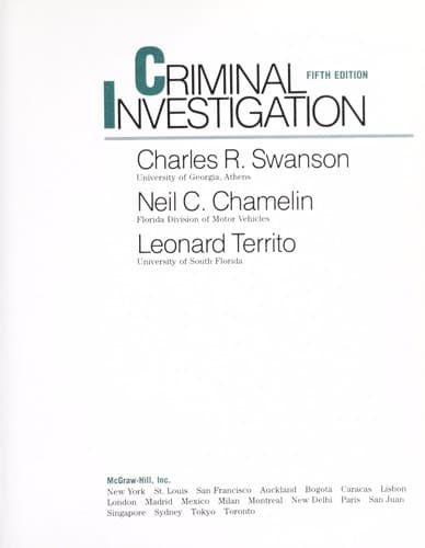 Tapa de Criminal investigation