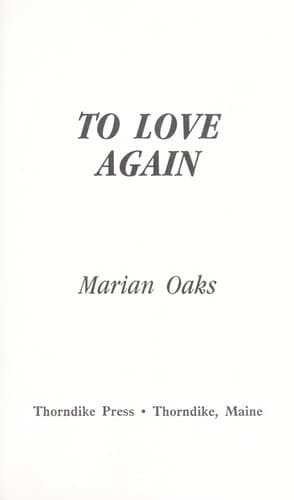 Tapa de To love again