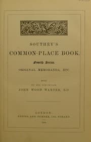 Tapa de Common-place book