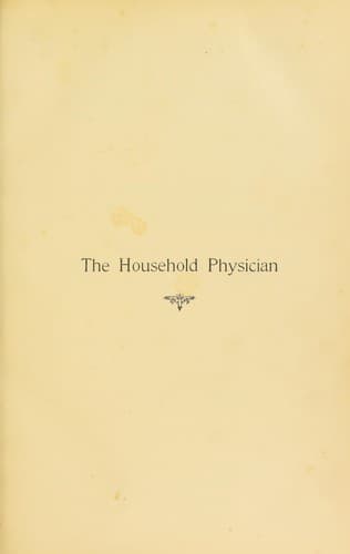 Tapa de The household physician