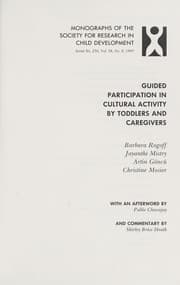 Tapa de Guided participation in cultural activity by toddlers and caregivers