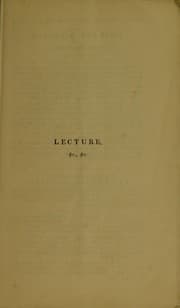 Tapa de A lecture introductory to the course on the principles and practice of medicine, delivered at the Aldersgate Street School of Medicine, 1839-40; to which is appended a syllabus of the course