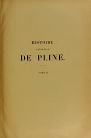 Tapa de Histoire naturelle de Pline