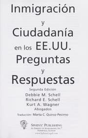 Tapa de Inmigracion y ciudadania en los EE.UU