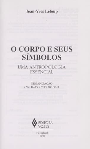 Tapa de O corpo e seus simbolos