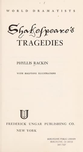 Tapa de Shakespeare's tragedies